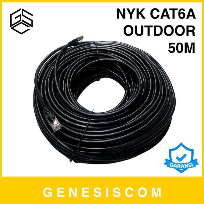 Jual Kabel LAN RJ45 50M/50 Meter Cat6A Outdoor NYK - FTP Cable Ethernet ...
