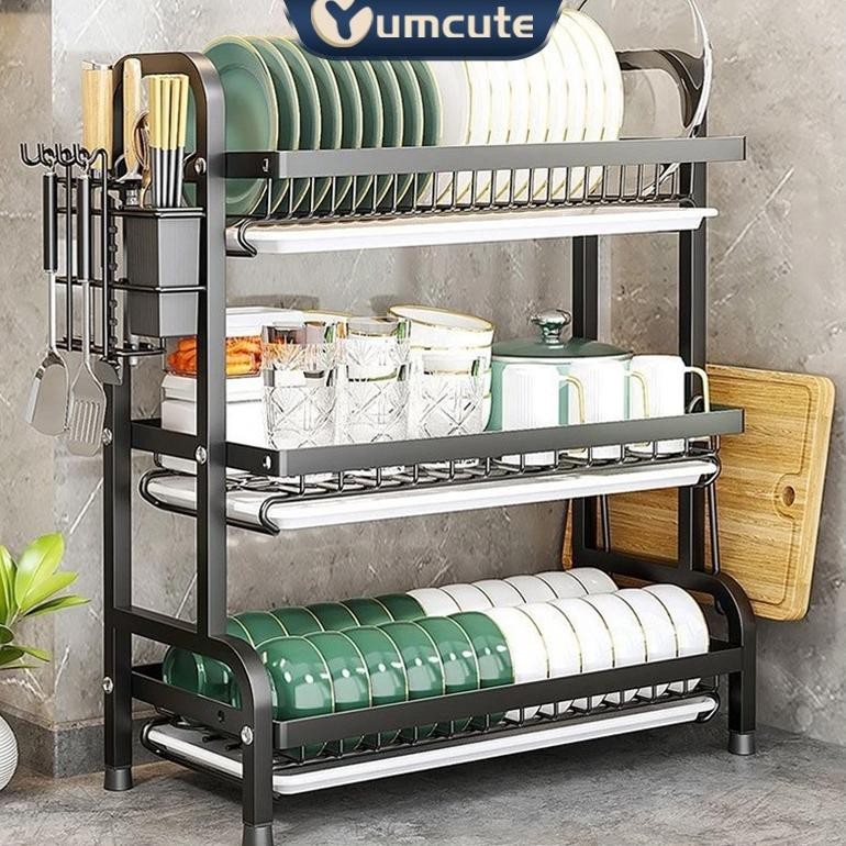 Jual Rak Piring Stainless Steel Rak Piring Wastafel Dapur Rak Pengering ...