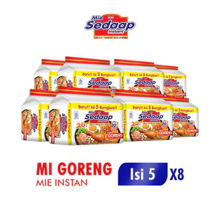 Sedaap Mie Instan Goreng Isi 5 Bag 90 gr x8