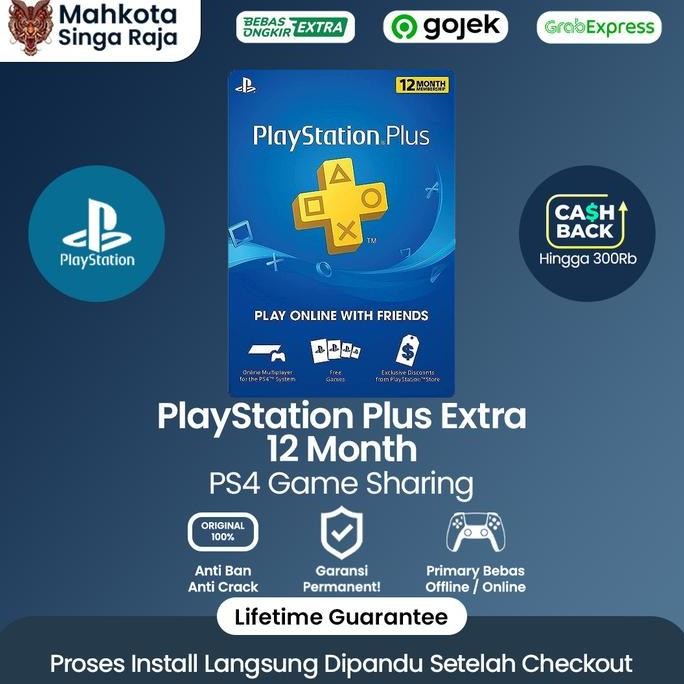 Jual PS PLUS EXTRA - PLAYSTATION PLUS EXTRA 12 MONTHS - PS4 DIGITAL ...