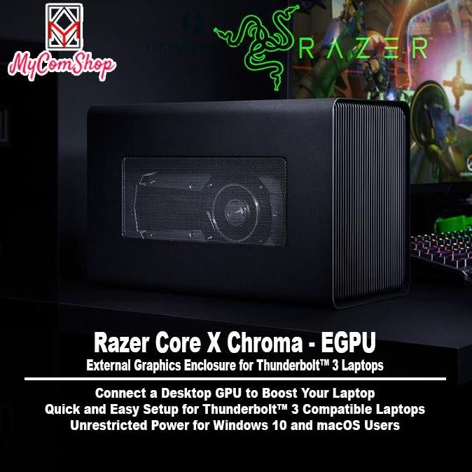 Razer Core X Chroma Egpu External Graphics Thunderbolt Co