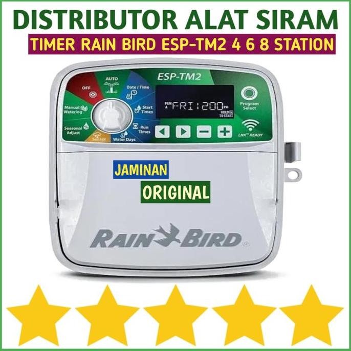 Jual TIMER CONTROLLER DIGITAL 4 6 8 STATION INDOOR OUTDOOR ESP-TM2 RAIN ...