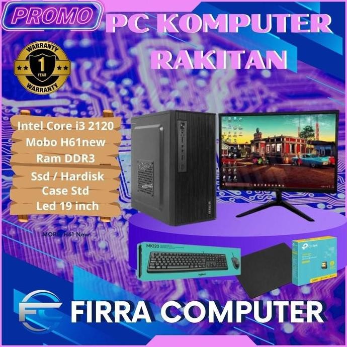 Jual Pc Komputer Rakitan Lengkap Fullset Core I3 - 2120/Ram/Ssd/Hdd/Led ...