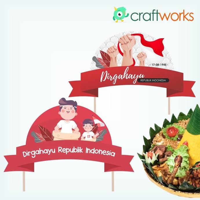 Jual #####] HUT RI / DIRGAHAYU 17 AGUSTUS CAKE / TUMPENG TOPPER ...