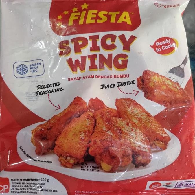 Jual Fiesta Spicy Chicken Wings 500gr - Sayap Ayam Pedas Frozen ...