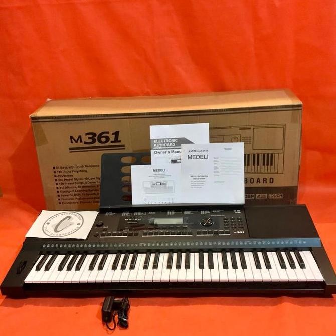 Jual baru Medeli M361 61-Key Keyboard Original Garansi Resmi M-361 ...