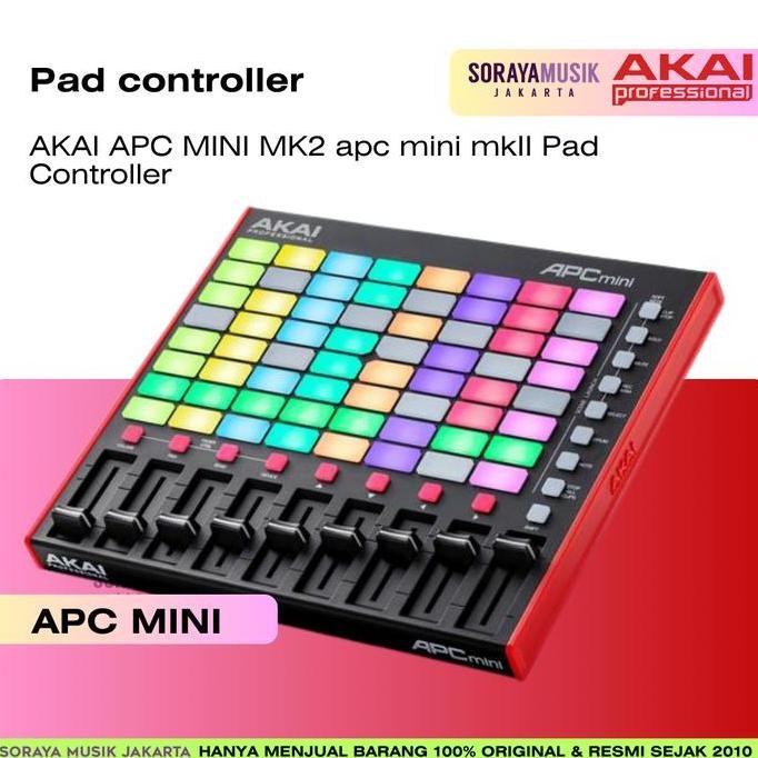Jual TERBARU AKAI APC MINI MK2 MIDI PAD CONTROLLER RESMI ORIGINAL ...