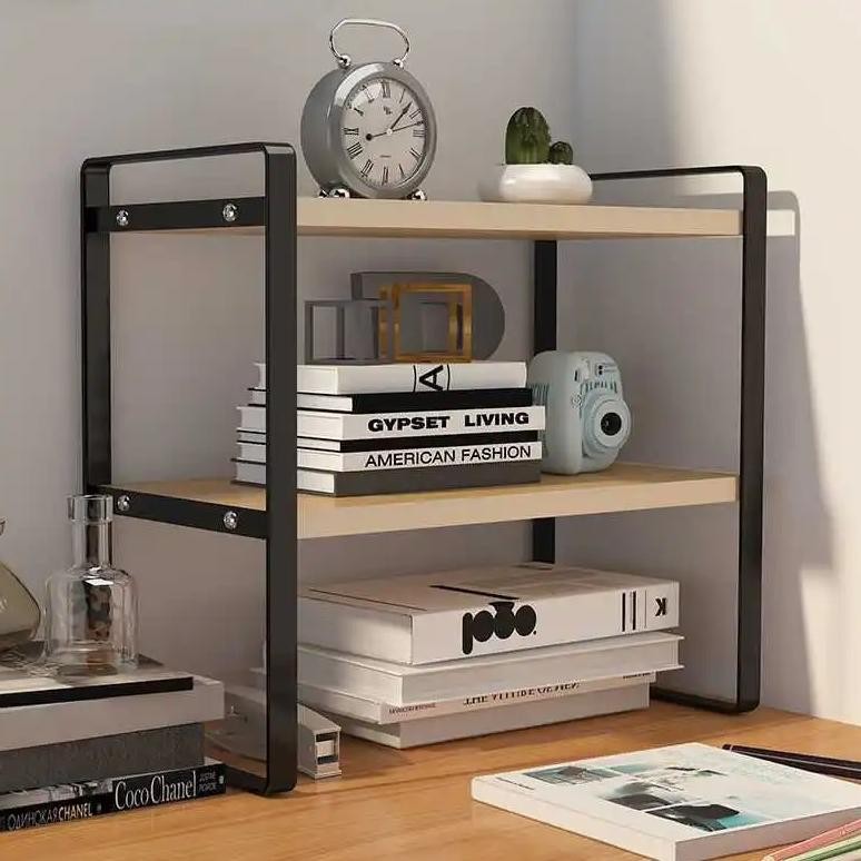 Jual Rak Buku Bookshelf Rak Meja Rakit Minimalis DIY Table Bookshelf ...