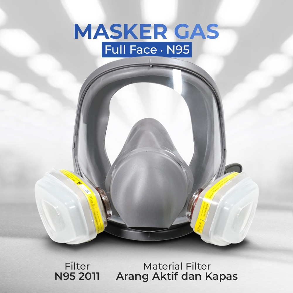 Jual SAFURANCE Masker Gas Respirator Full Face N95 - No.7 Original 99 ...