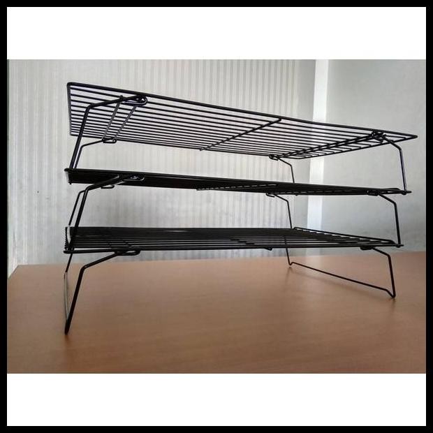Jual Terlaris Rak Pendingin Kue Cake Tingkat 3 Susun Cooling Rack Dapur ...