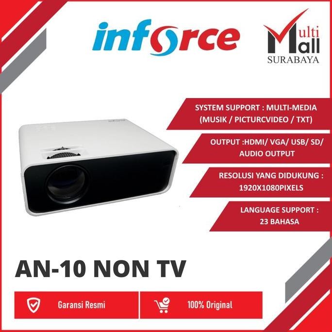 Jual Inforce Mini Proyektor AN-10 + Non TV | Shopee Indonesia