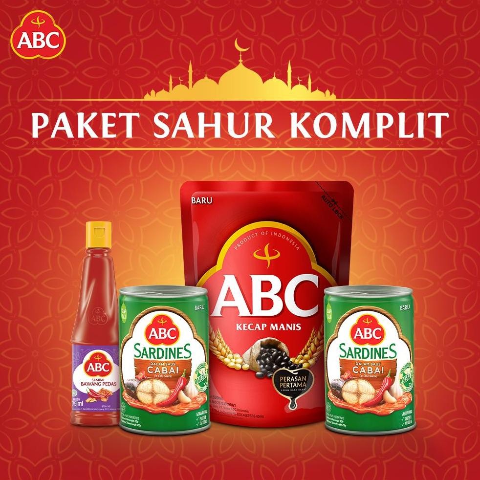Jual NO_MORE ABC Sarden Saus Cabai 2 x 425 gr + ABC Kecap Manis 520 mL ...