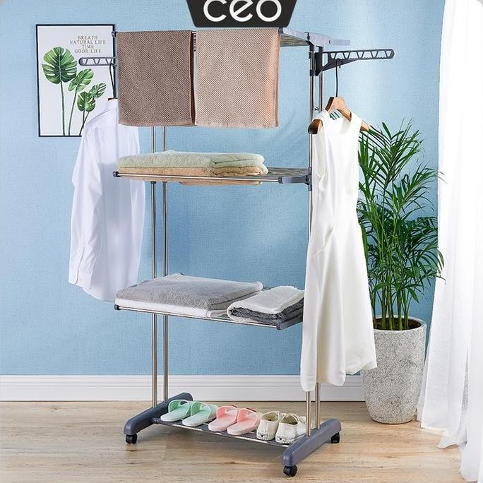 Jual Ceo Rak Jemuran Baju Hanger Baju Stand Hanger Rak Handuk Rak Baju ...