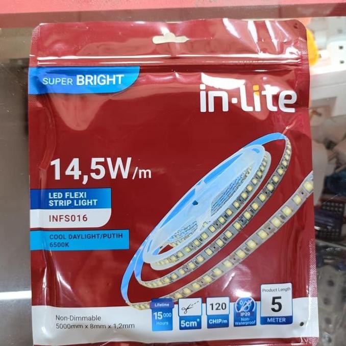 Jual Lampu Led Strip Inlite Infs016 Dc12V 14,5Watt Warna Warm White New ...