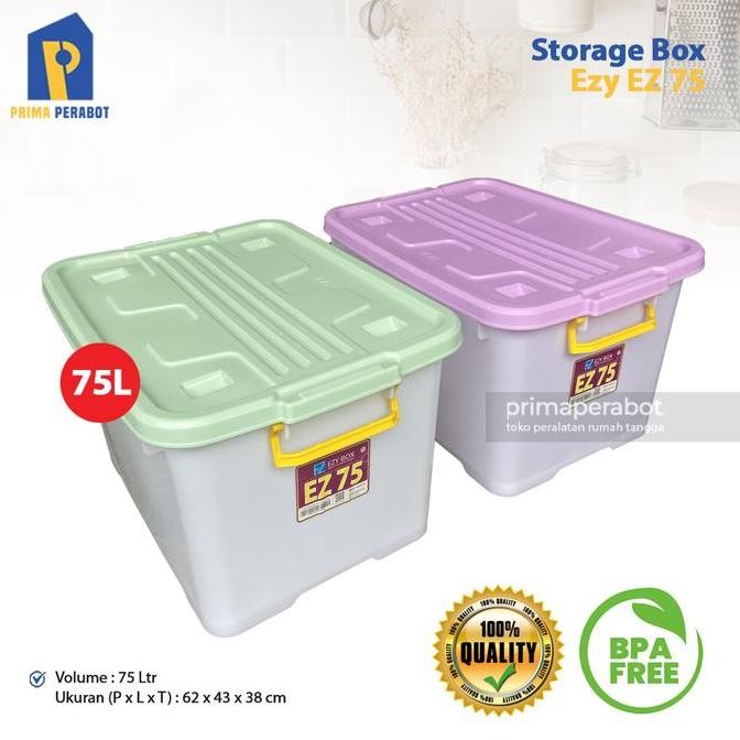 Jual Storage Box Organizer 75 Liter Kotak Penyimpanan Multifungsi Boks ...