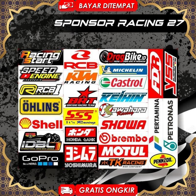 Jual Event 9.9 Stiker Racing / Stiker Motor / Sponsor - Isi 27, 29, 30 ...