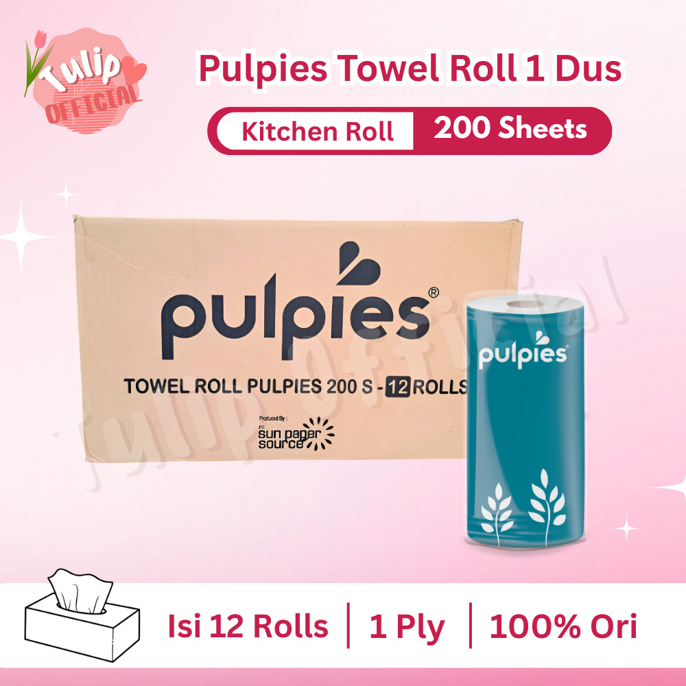 Jual Tissue PULPIES Kitchen Towel Roll 200 Sheets | Tisu Dapur | Shopee ...
