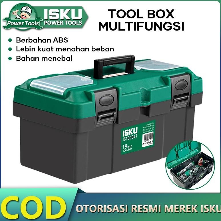 Jual ISKU Tool Box Besar 14-19 Inch Toolbox PP Bahan Tool box set ...
