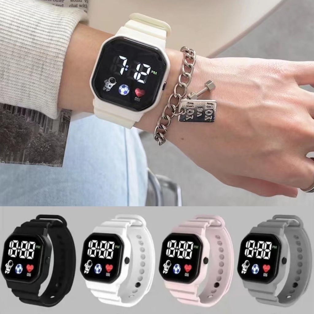 Jual Jam Tangan LED Silicone Jam Tangan Karet Silicone Jam Tangan ...