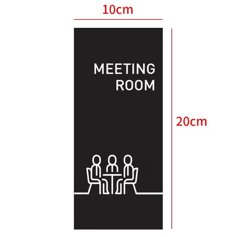 Jual Premium Sign Board Akrilik Meeting Room 10x23cm Label Signage ...
