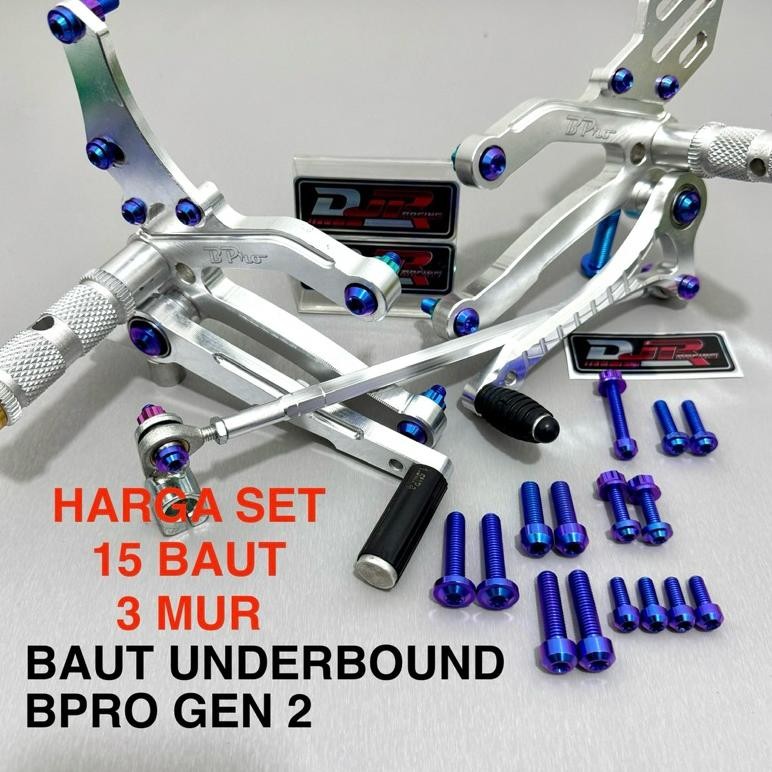 Jual Baut Step Underbound BPRO Titanium GR5 Orinal Vietnam UB BPRO Gen ...