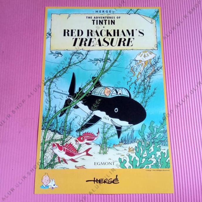 Jual baru Tintin - Red Rackham's POSTER Ukuran 31x47cm | Shopee Indonesia