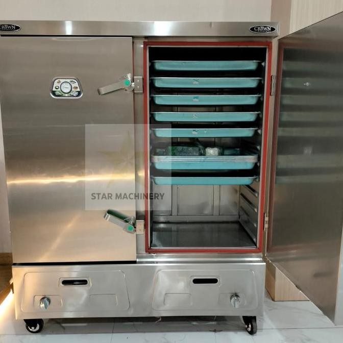 Jual Sale Gas Rice Steamer 8 Trays / 12 Trays / 24 Trays Crown Horeca ...