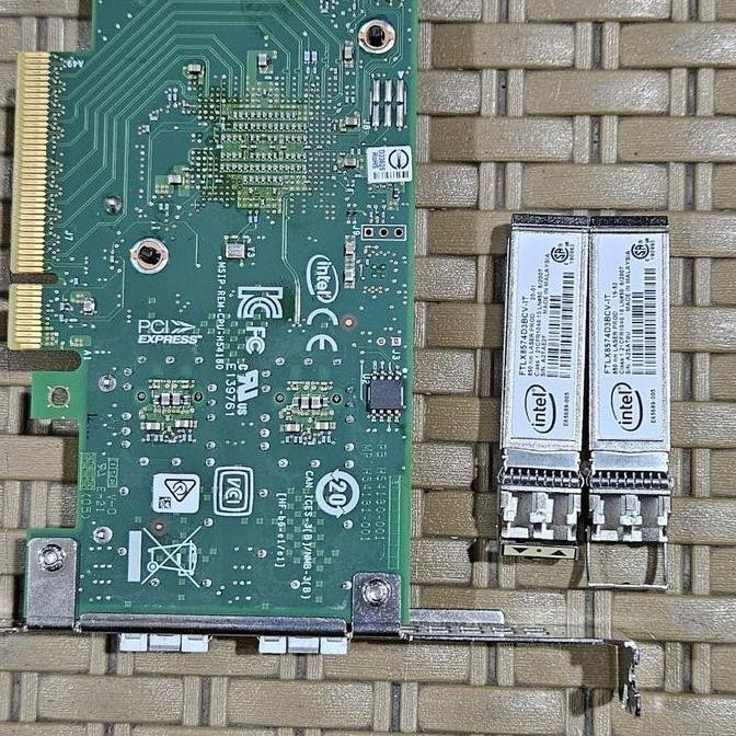Jual Sfp Card 10Gb+ Merk Intel X710 Da2 2Port Lengkap Dengan Modulnya ...