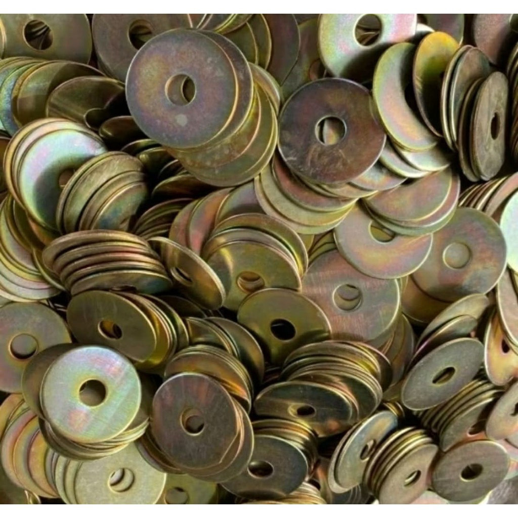 Jual Washer Plate / Ring Plat Diameter M3 M4 M5 M6 M8 M10 M12 Putih ...