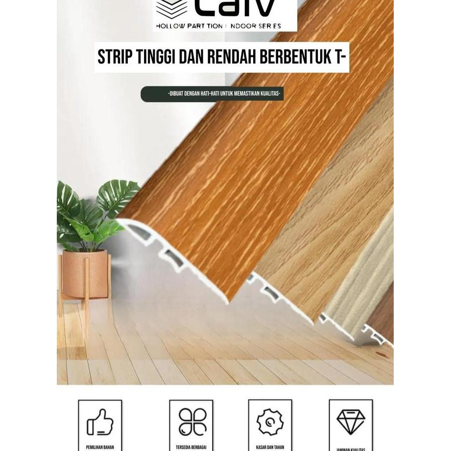 Jual Laiv List Adaptasi Pvc Parkit Aksesoris Lantai Vinyl Spc Padat Lis ...