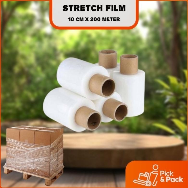 Jual Bisa Cod Stretch Film Bening 10Cm X 200M Plastik Wrap Wrapping ...