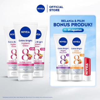 NIVEA Extra White Instant Glow Body Serum 180mL Triplepack