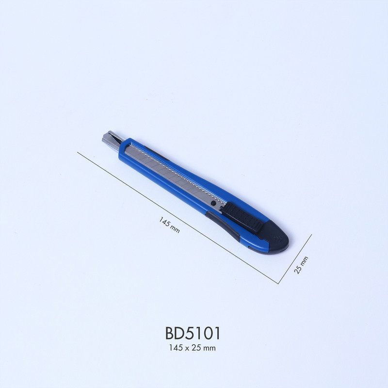 Bantex Cutter Pemotong Kertas Pisau Baja SK5 AutoLock Ukuran Kecil BD5101 (2)