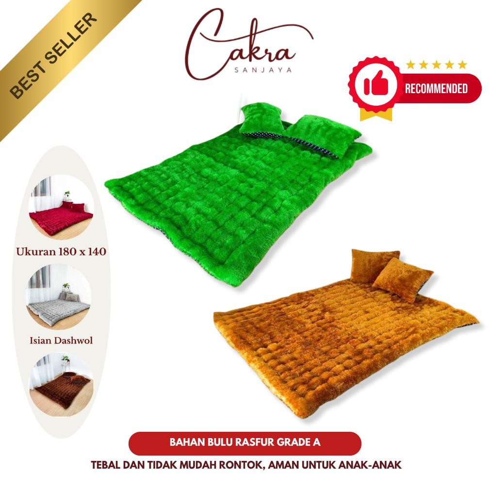 Jual CAKRA A7 Kasur Gender JUMBO Bulu Rasfur Warna Polos Uk ...