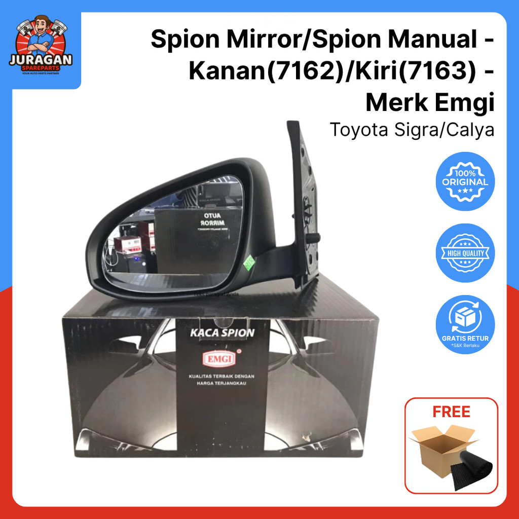 Jual Spion Mirror Toyota Sigra/Calya Merk Emgi 7162/7163 | Shopee Indonesia