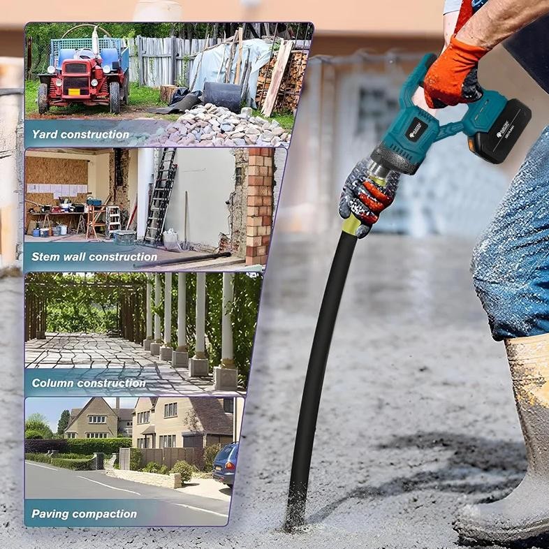 Cordless Concrete Mixer Compatible With Makita 18V Battery - View #8