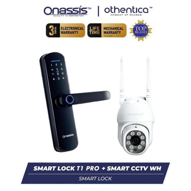 Jual Onassis Smart Bundling Smart Lock T1 Pro Wifi & Othentica Cctv ...