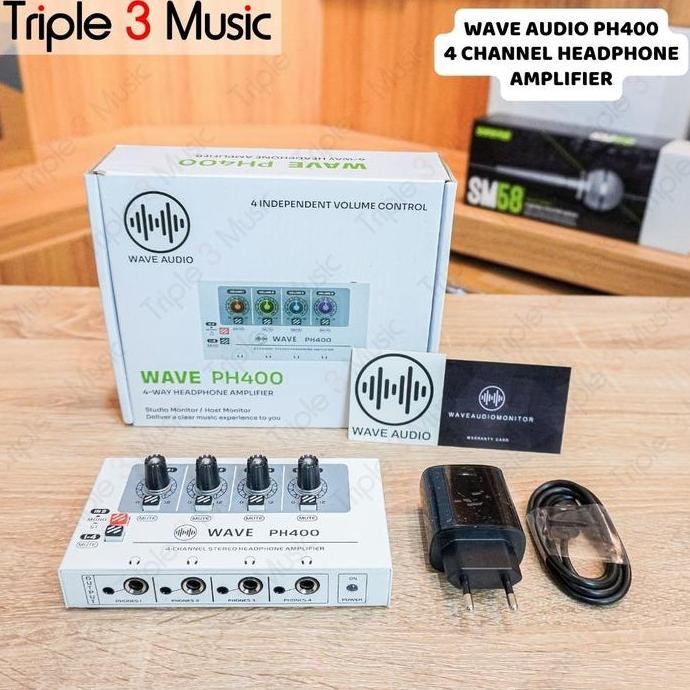 Jual NEW WAVE PH400 PH400 Amply Headphone 4 Channel with adaptor ...