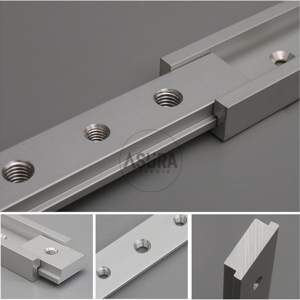 Jual NUT SLIDER RUNNER ALUMINIUM MITER T-TRACK M6 M8 WNEW 100MM 200MM ...