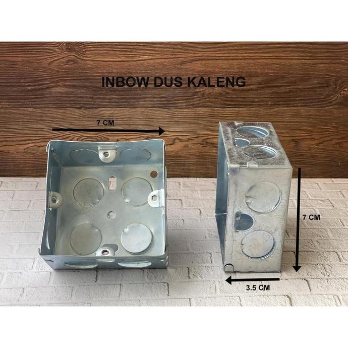 Jual inbow dus kaleng / inbow dus 1 gang segi / inbow dus kotak ...