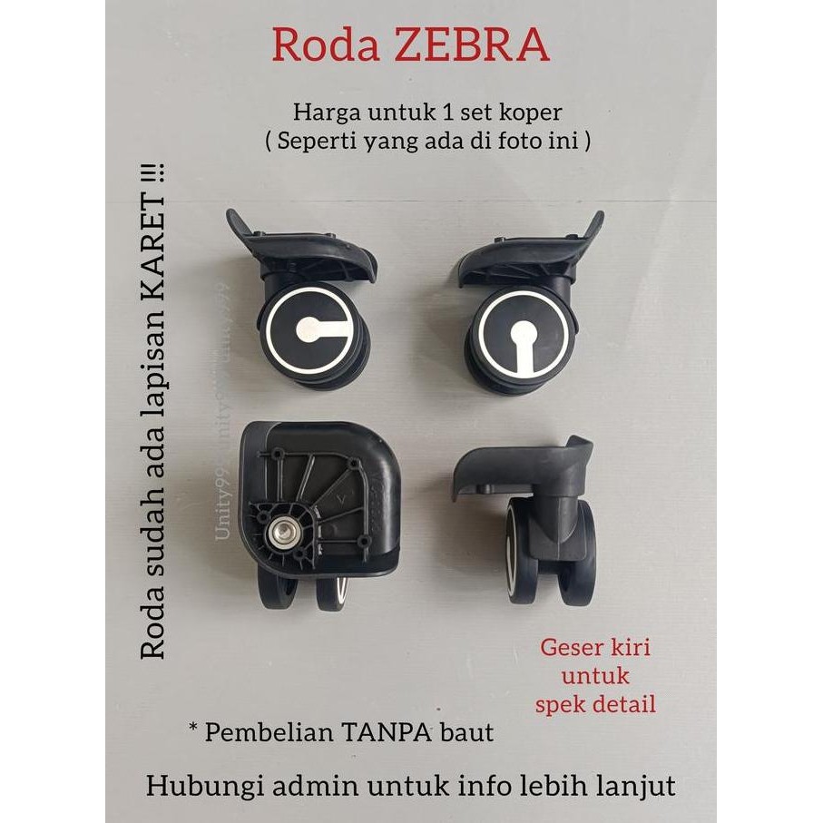 Jual roda koper roda fiber roda hardcase roda koper pengganti roda 360 ...