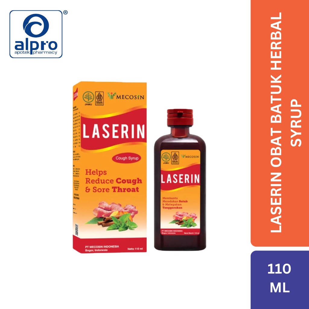 Jual Laserin Obat Batuk Herbal Syrup 110Ml | Shopee Indonesia