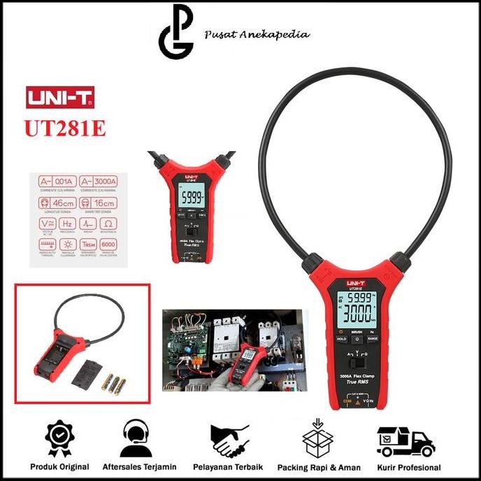 Jual Uni-T Ut281E+ True Rms Flex Clamp 3000A Ac True Flexible Clamp ...