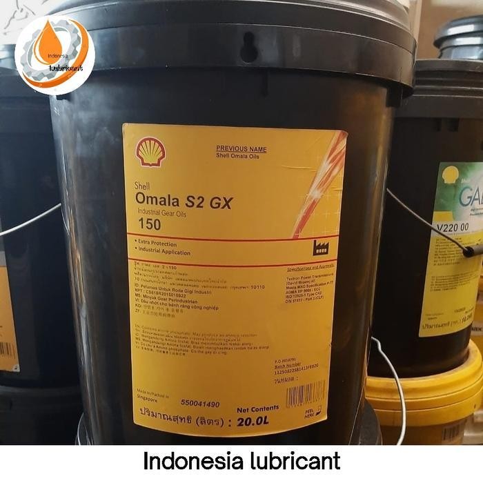 Jual Shell Omala S2 GX 150 Oil Gearbox ISO VG 150 100% Original pail 20 ...