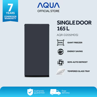 AQUA Elektronik AQR-D205(MDS), New 1D, PCM, Direct Cooling, 165L, R600a - Dark Silver