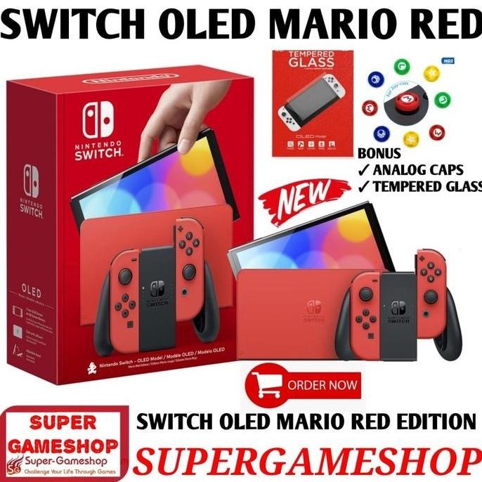 Jual Nintendo Switch OLED Mario Red Edition Switch Oled Console Mario ...