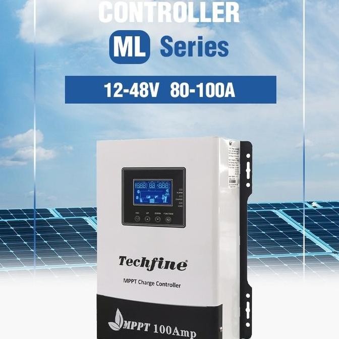 Jual MPPT 100A Techfine solar charge controller SCC PV solar panel ...
