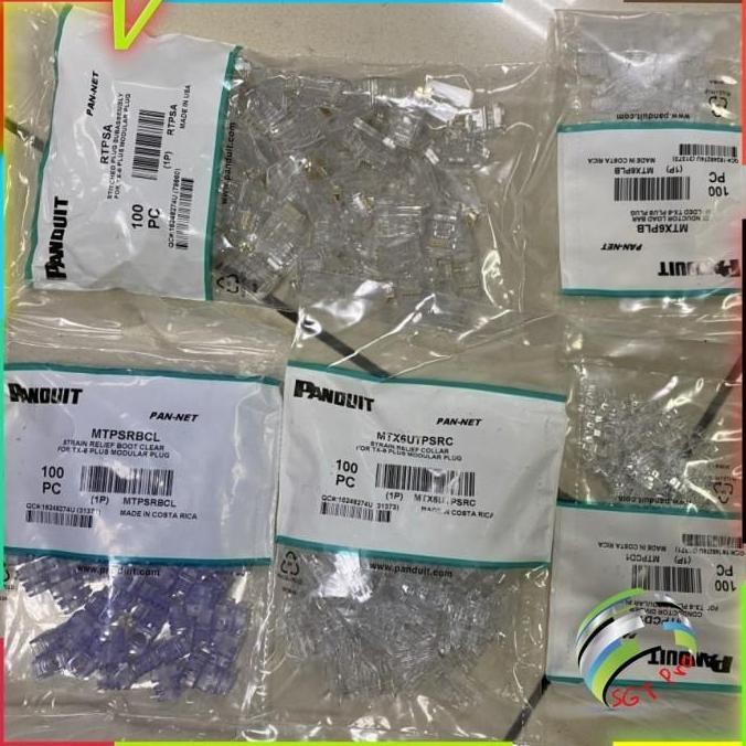 Jual NEW Panduit RJ45 Connector Cat 6 TX6 PAN-NET Sp688-C / SP688C ...