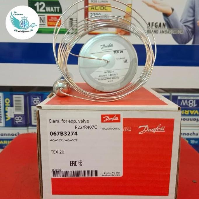 Jual EXPANSI VALVE TEX20 DANFOSS 067B3274 (R22/R407C) | Shopee Indonesia