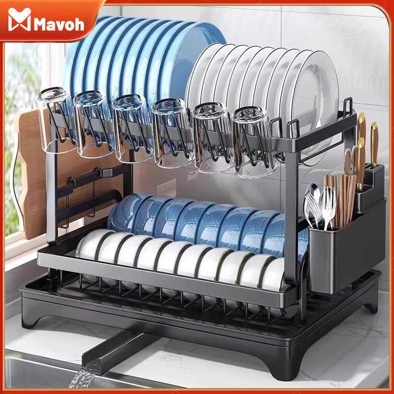 Jual Rak Piring Dapur Stainless Steel Rak Piring Multifungsi Rak Piring ...